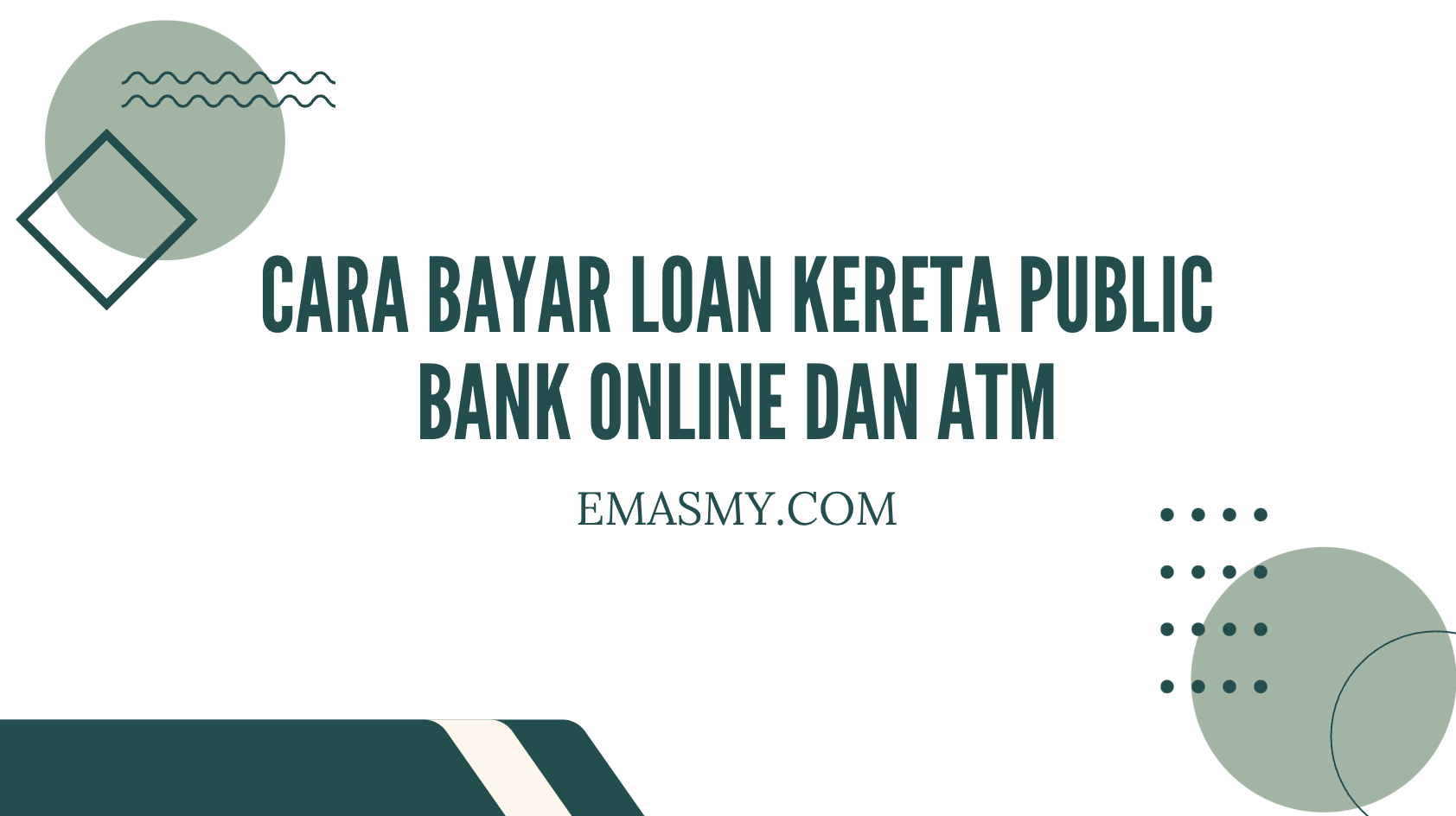 Cara Bayar Loan Kereta Public Bank Online dan ATM
