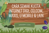 Cara Semak Kuota Internet Digi, Celcom, Maxis, U Mobile & Lain